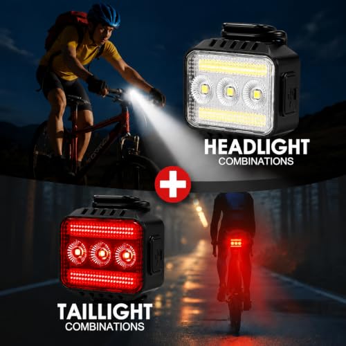 Rechargeable Bike Light Set