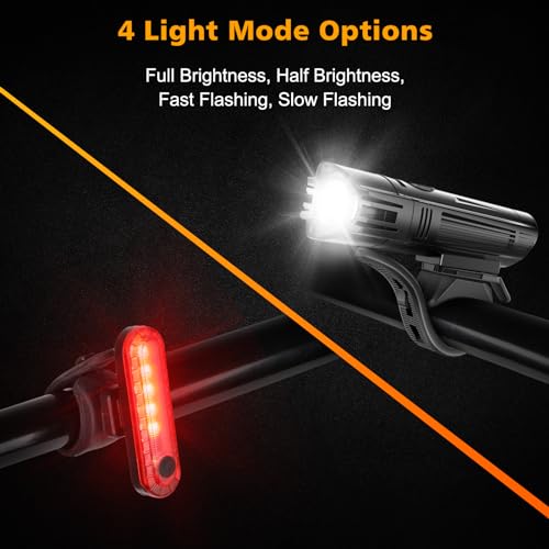 USB Rechargeable Bike Light Set