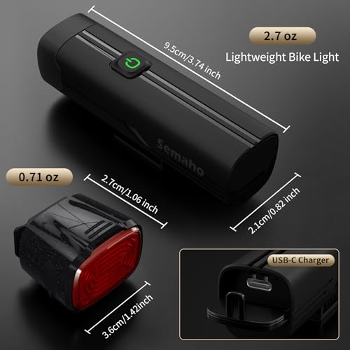 Rechargeable Bike Light Set