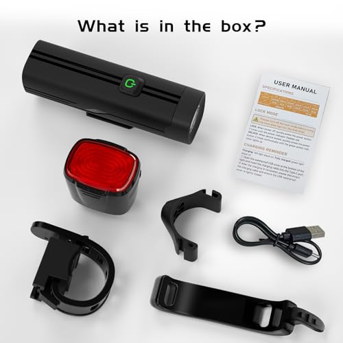 Rechargeable Bike Light Set