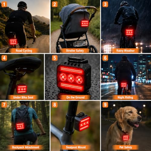 Rechargeable Bike Light Set