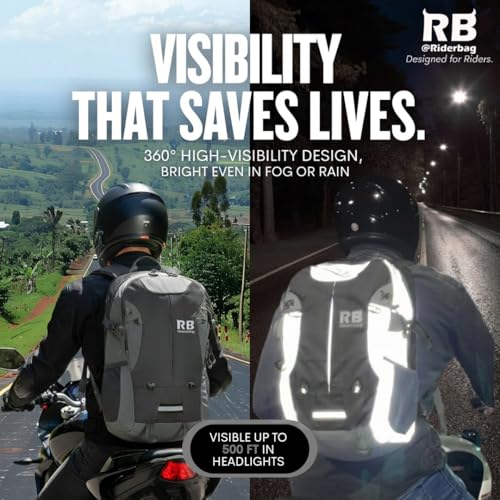Reflective Motorcycle Backpack