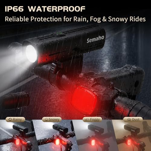 Rechargeable Bike Light Set
