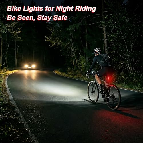 USB Rechargeable Bike Light Set