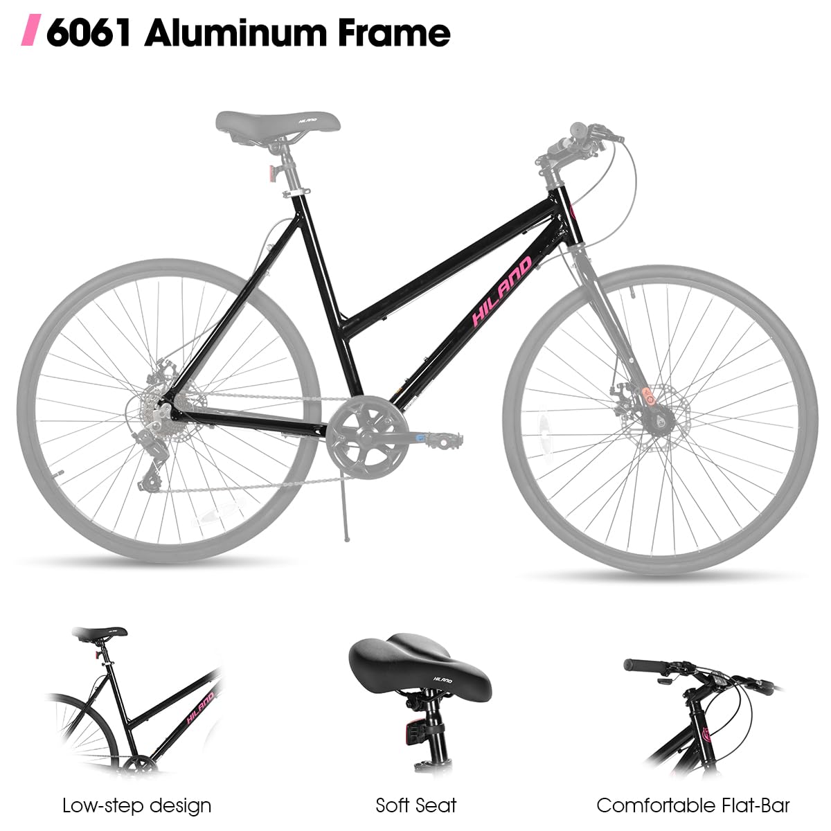 7-Speed Hybrid Commuter Bike