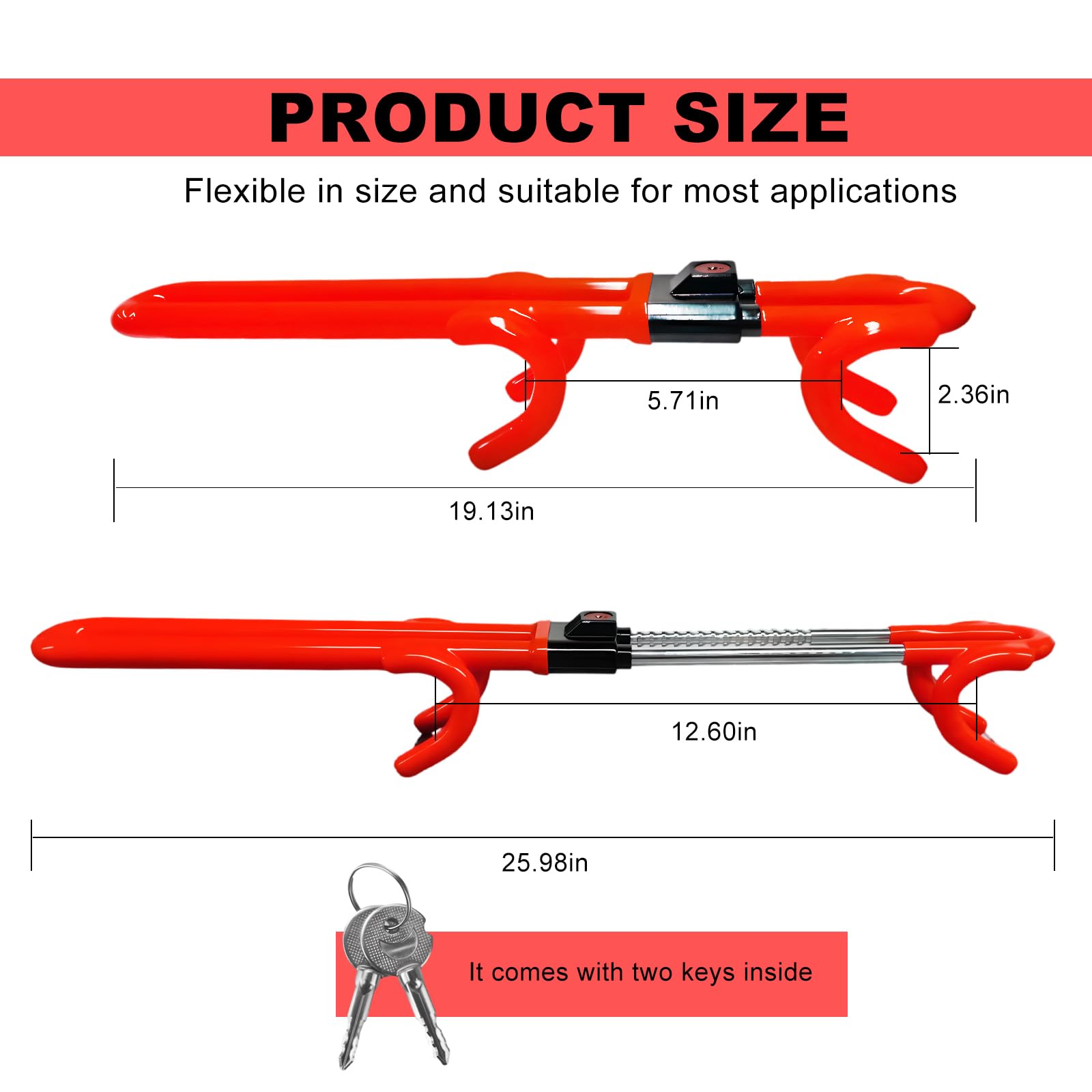 Heavy Duty Steering Wheel Lock