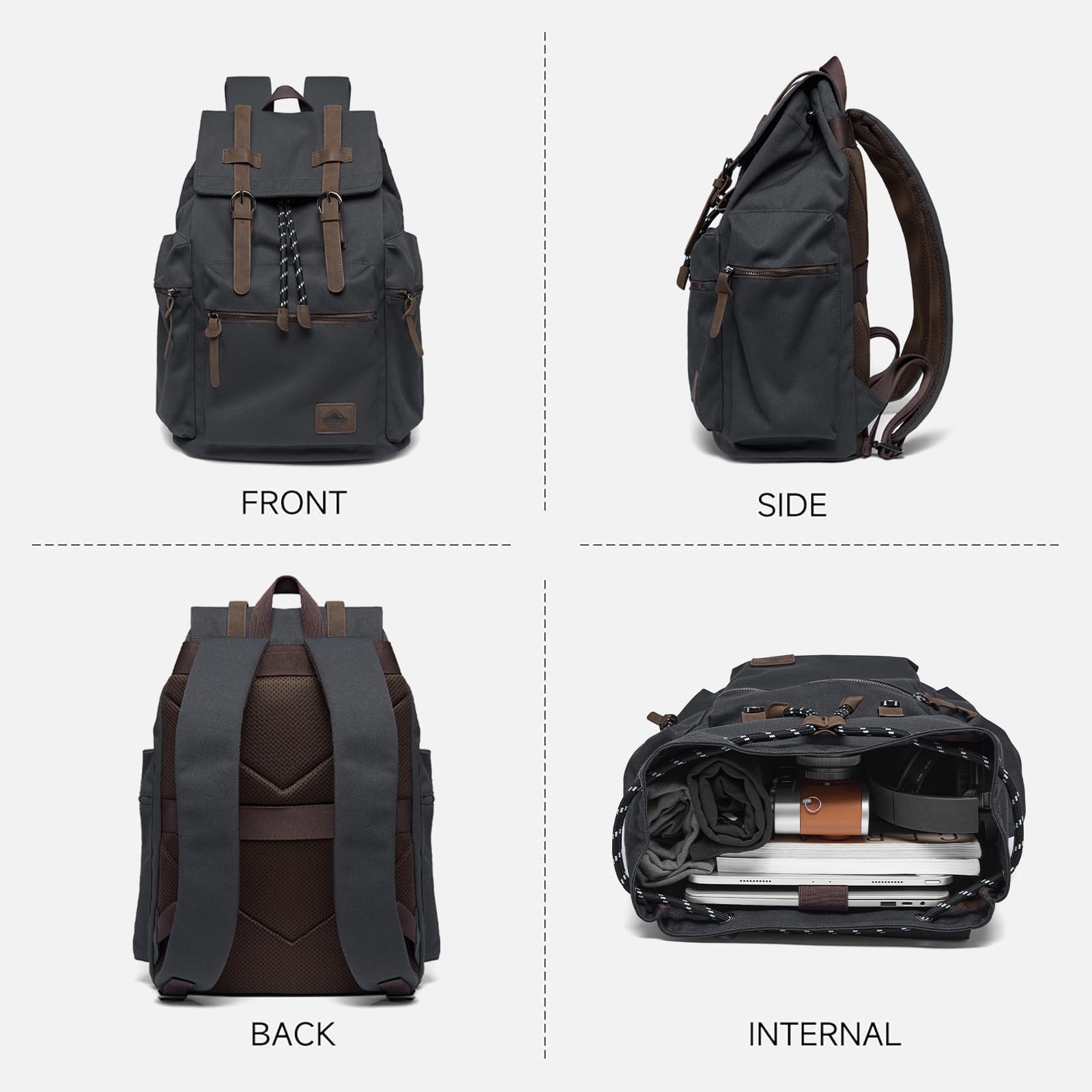 Vintage Canvas Laptop Backpack