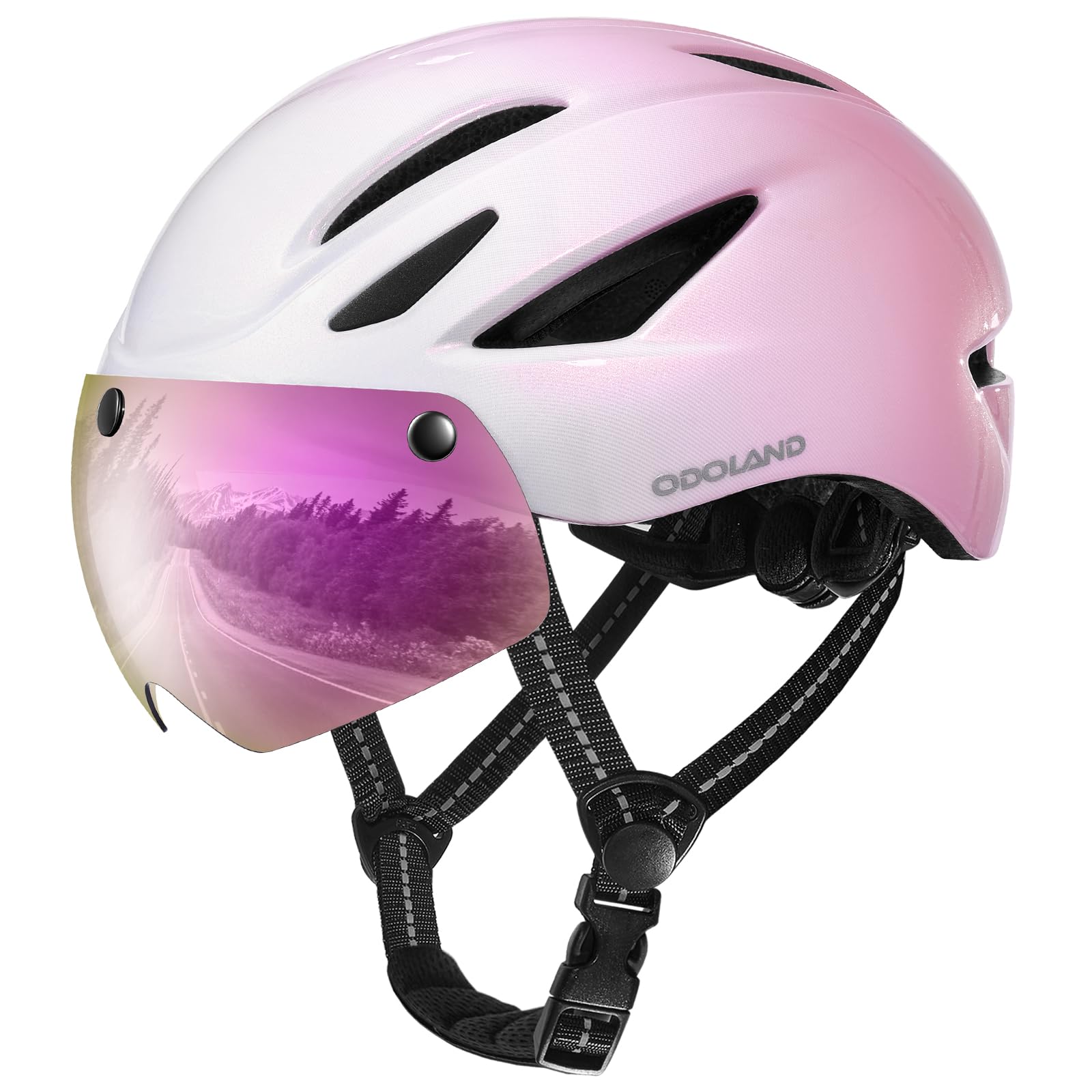 Bike Helmet with Magnetic Visor