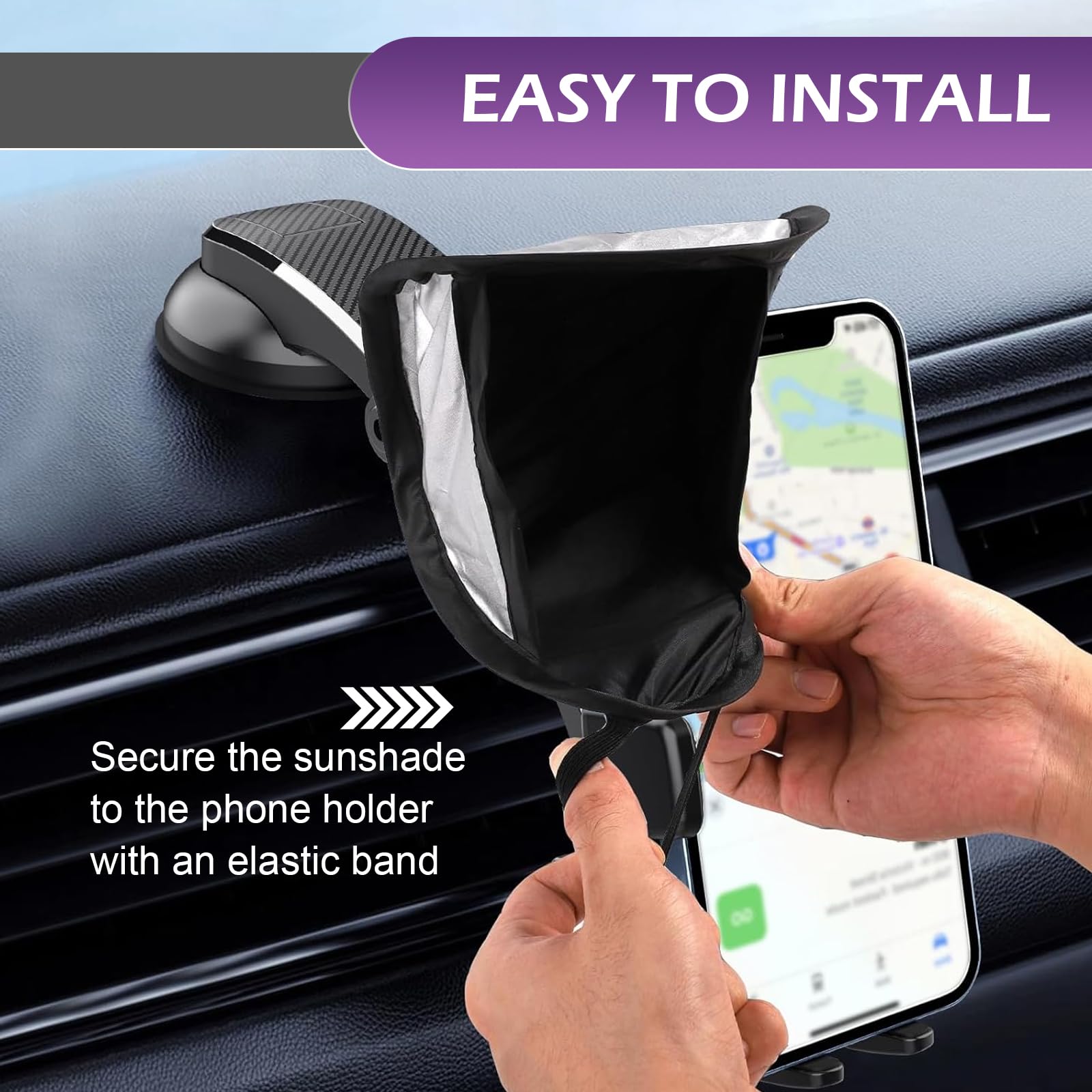 Foldable Phone Sun Shade