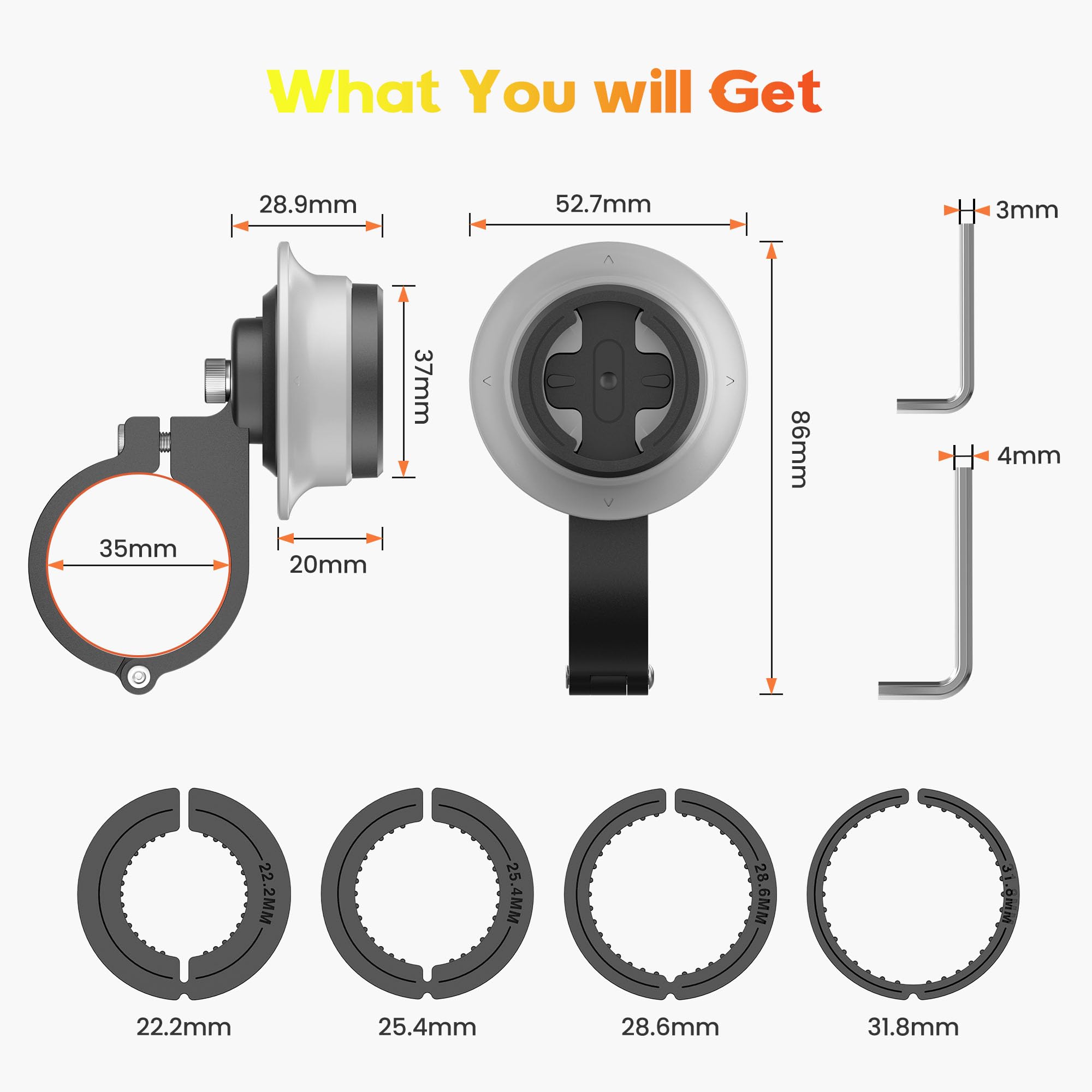Aluminum Bike GPS Mount