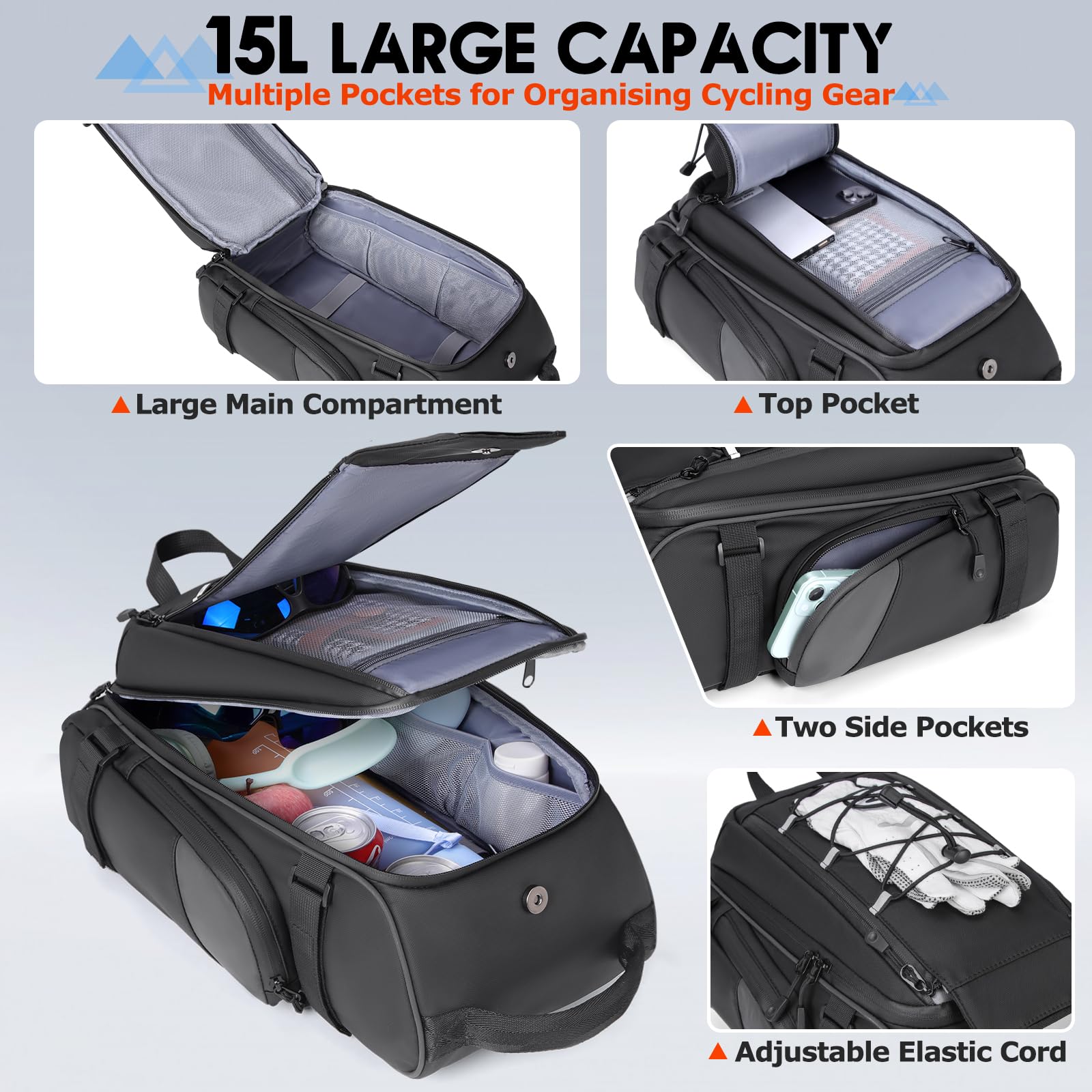 Waterproof Bike Rack Bag