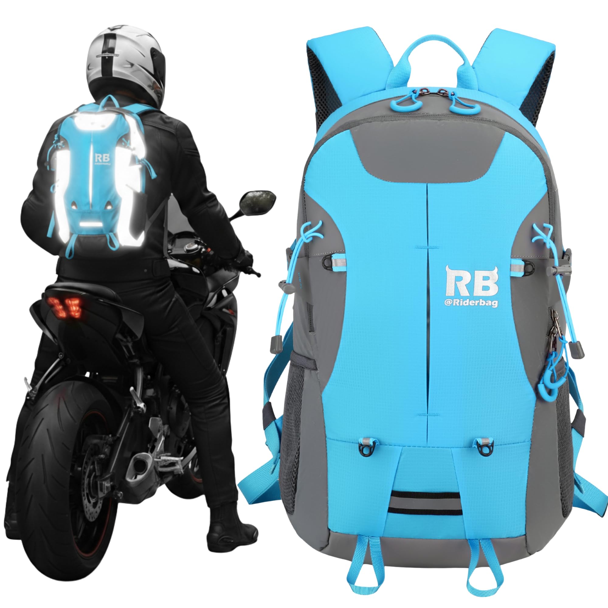 Reflective Motorcycle Backpack