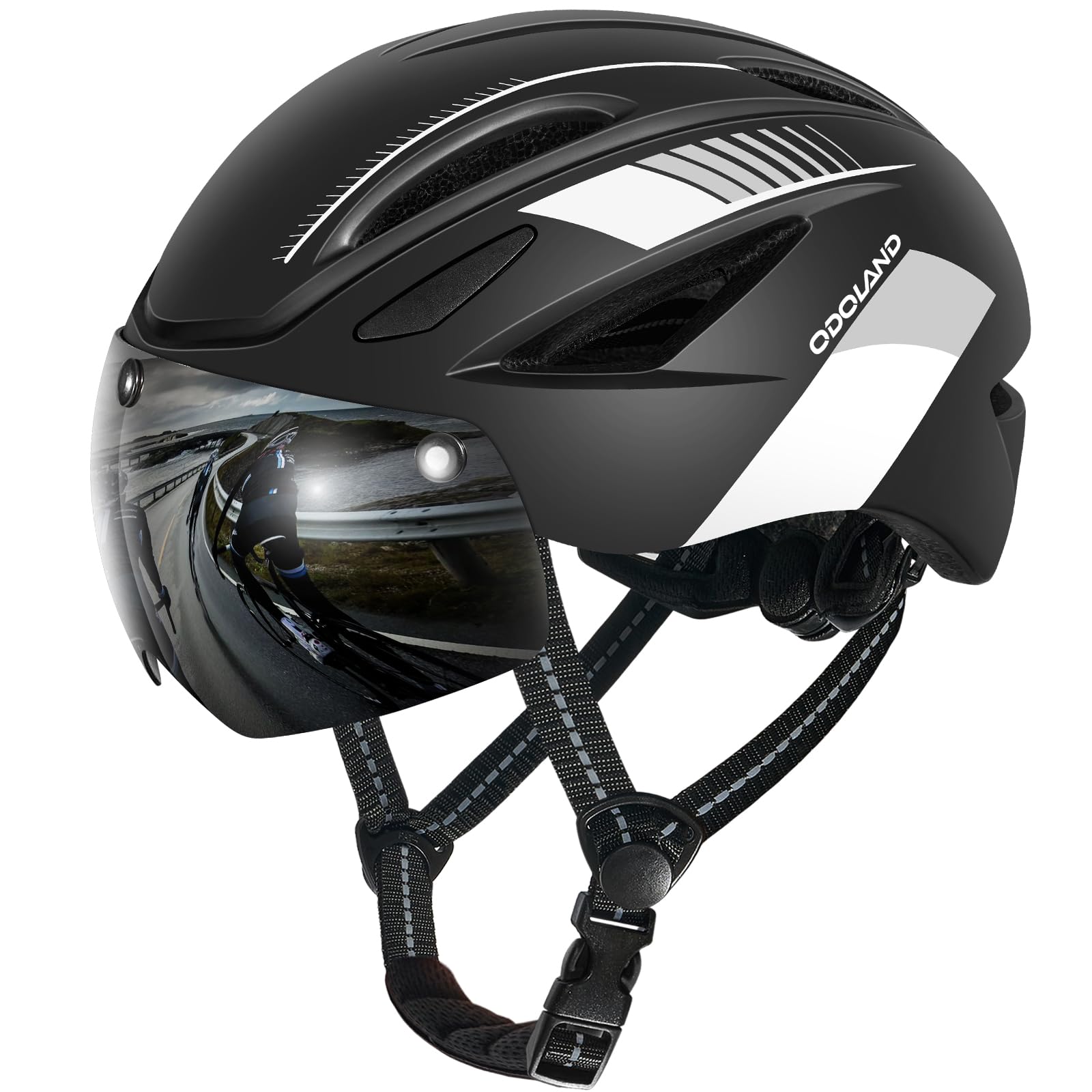 Bike Helmet with Magnetic Visor