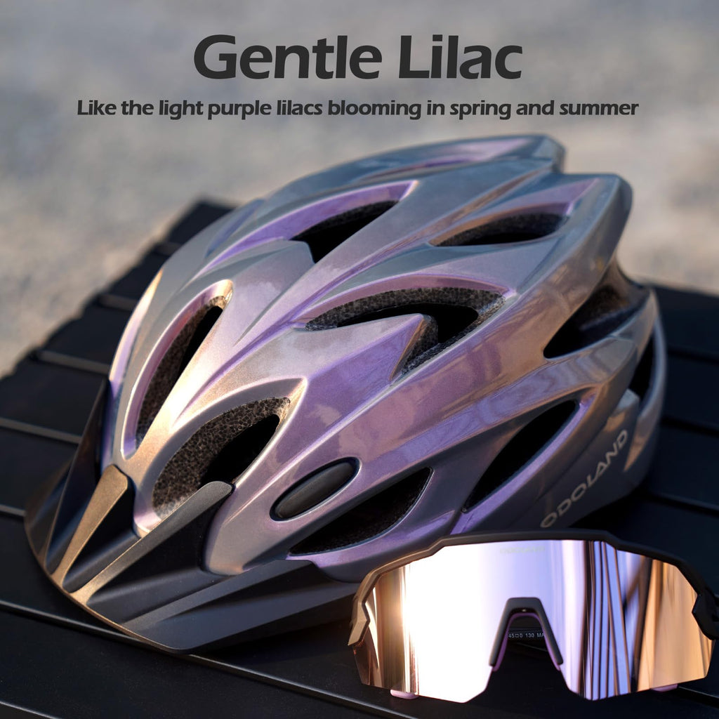 Cycling Helmet & Sunglasses Set