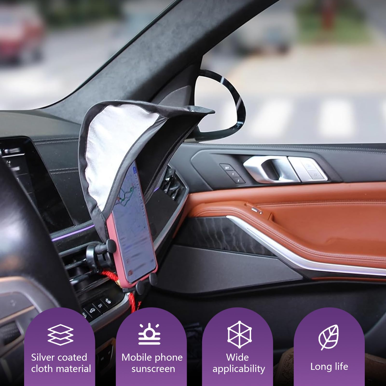 Foldable Phone Sun Shade
