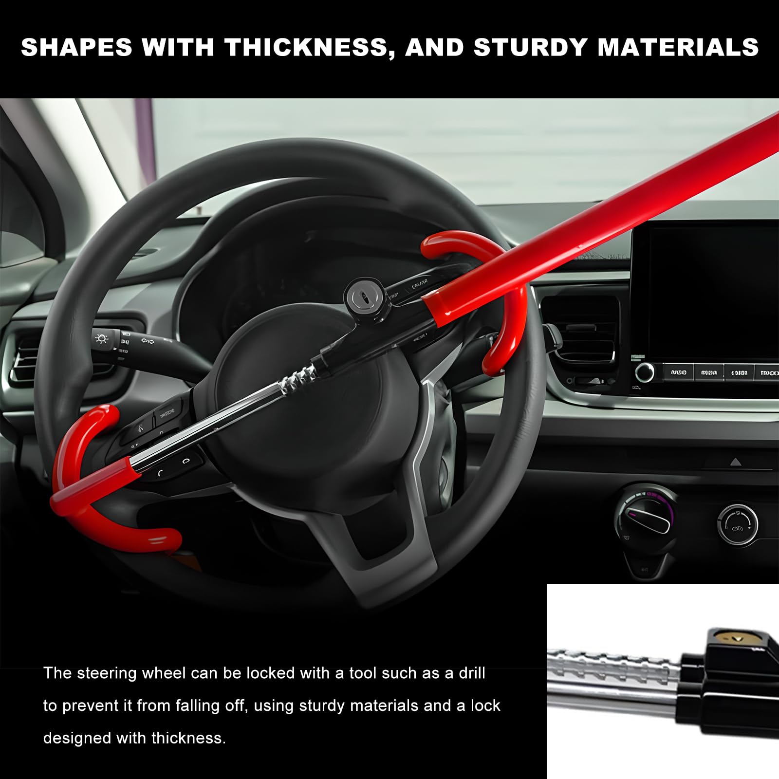 Heavy Duty Steering Wheel Lock