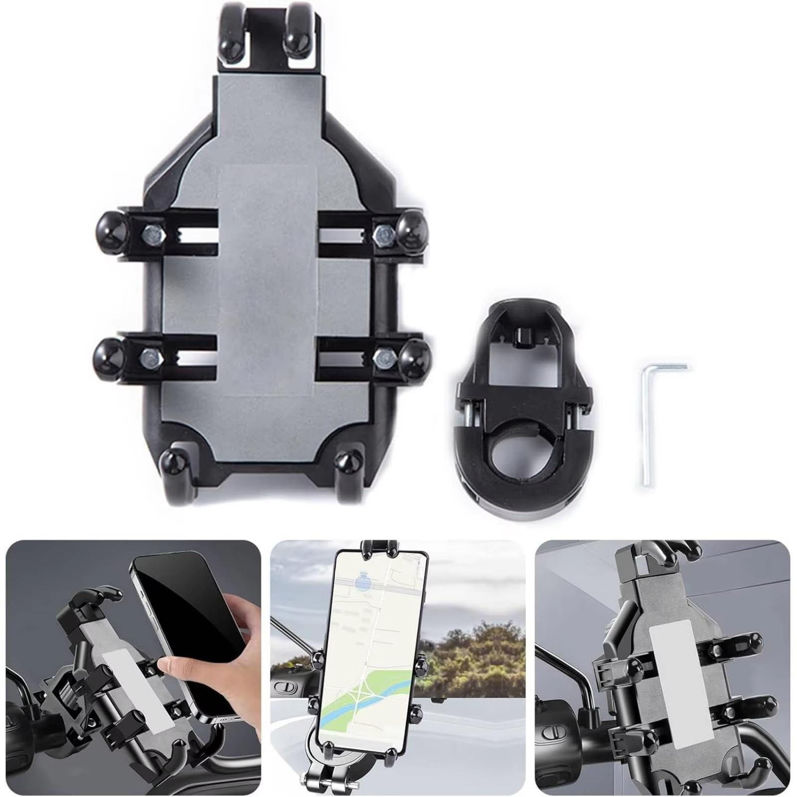 Yoclacr 8-Claw Bike Phone Mount for Indian Springfield