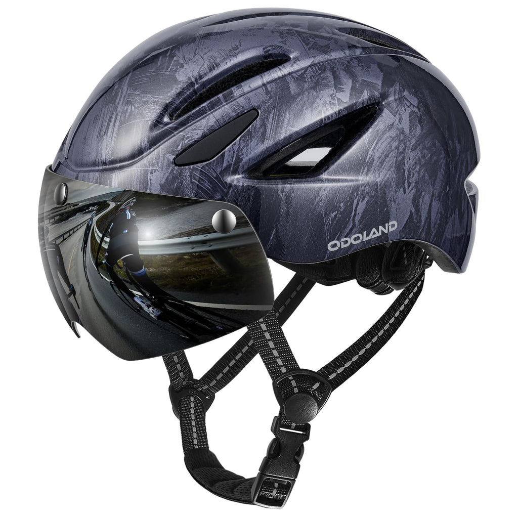 Bike Helmet with Magnetic Visor
