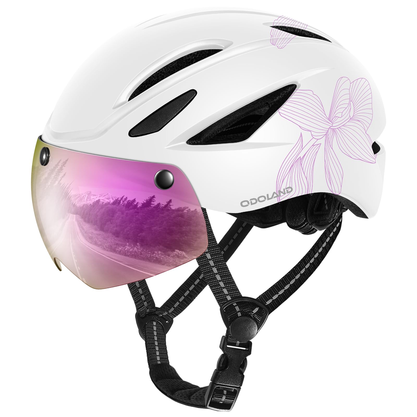 Bike Helmet with Magnetic Visor