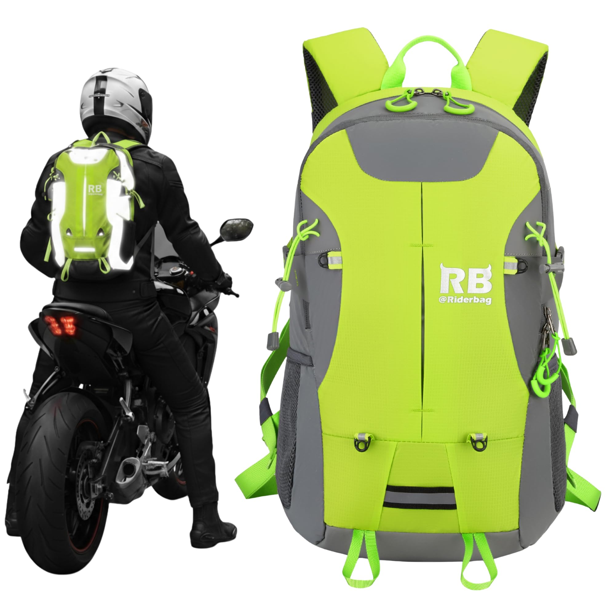 Reflective Motorcycle Backpack