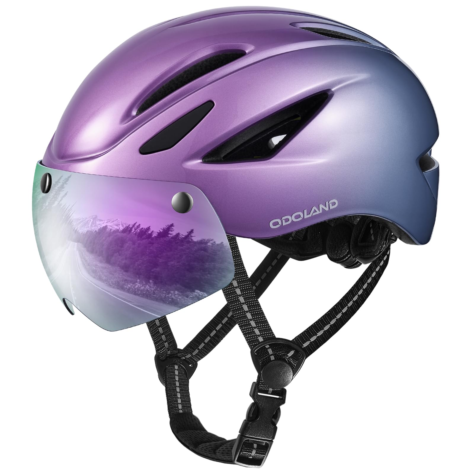 Bike Helmet with Magnetic Visor