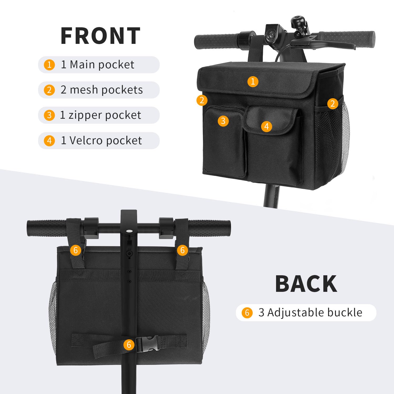 Mobility Scooter Organizer Bag