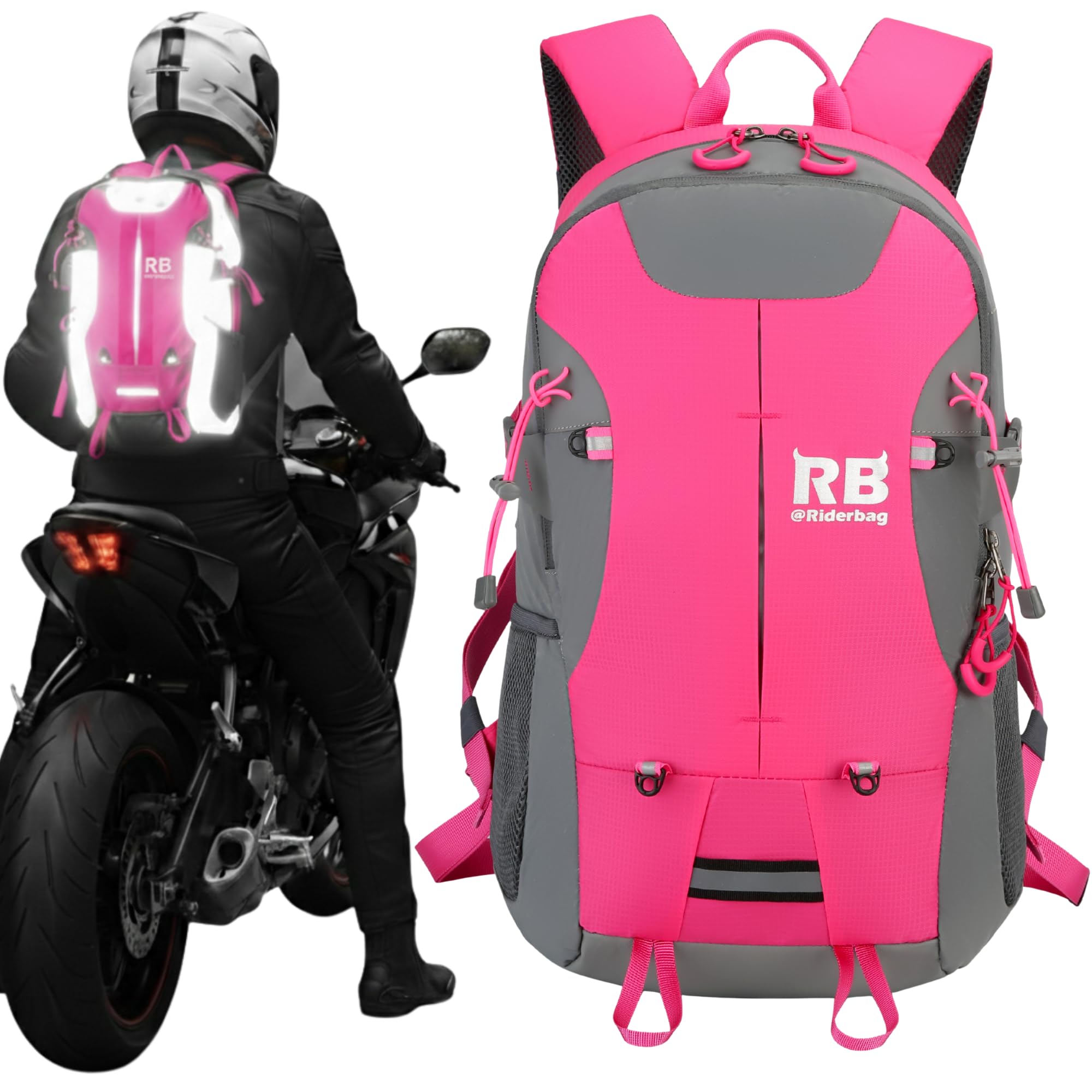 Reflective Motorcycle Backpack