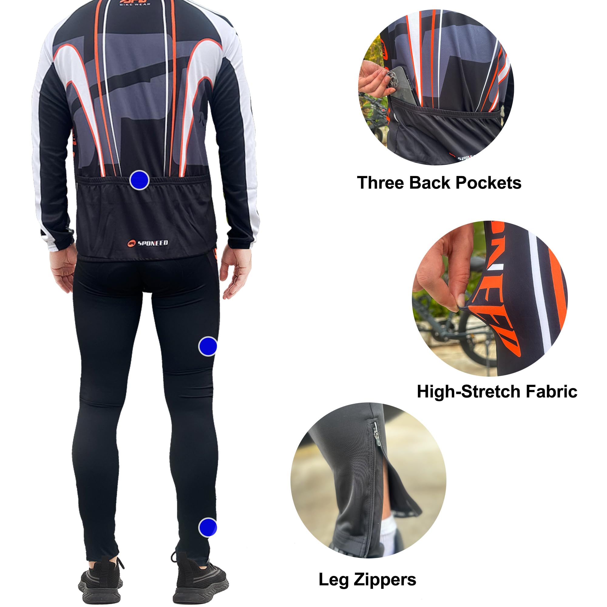 Men's Long Sleeve Cycling Set