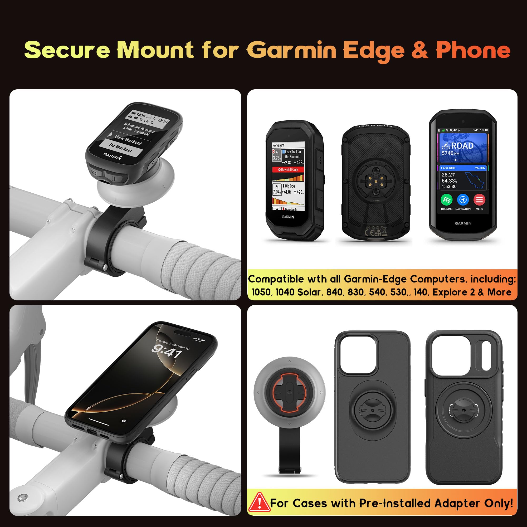 Aluminum Bike GPS Mount