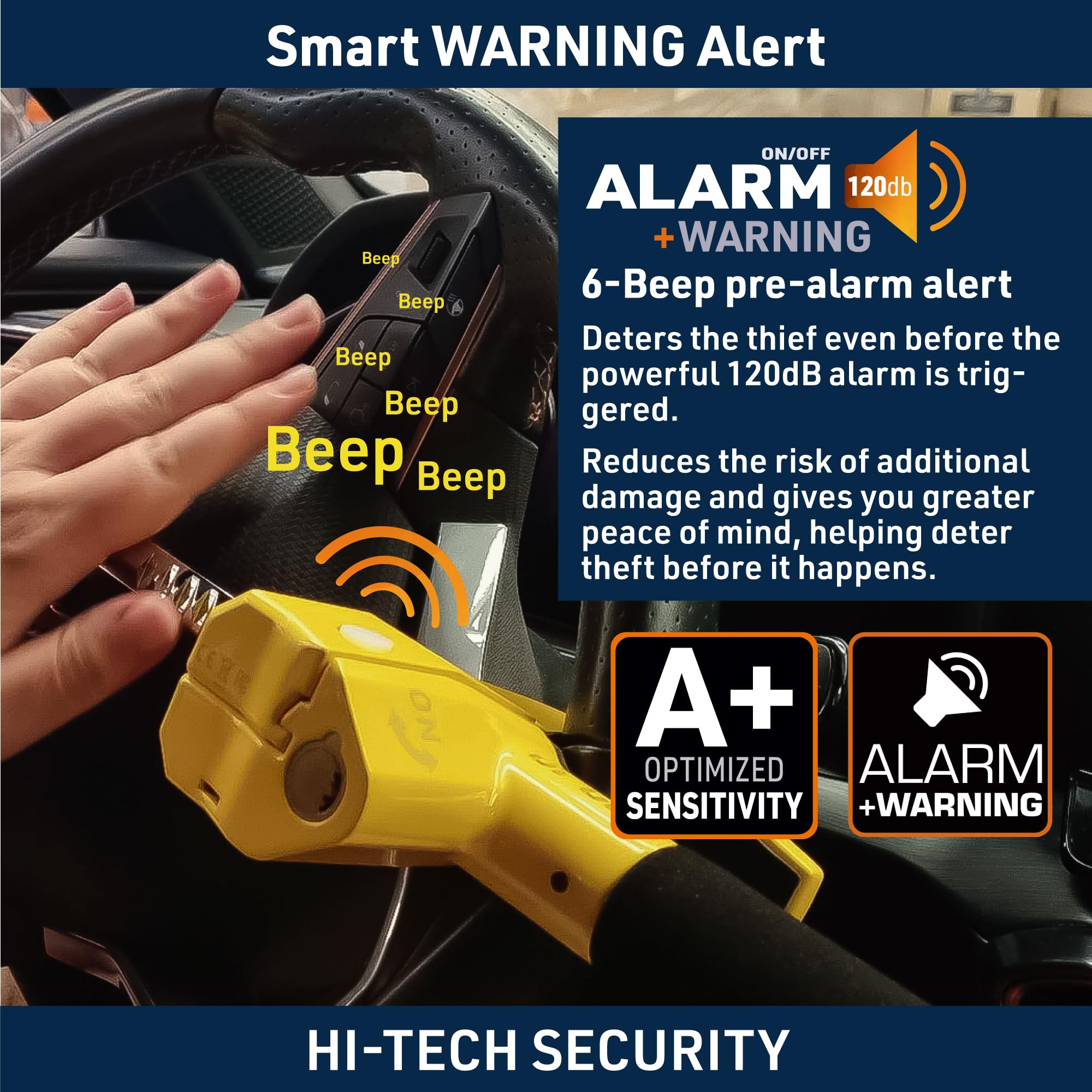Steering Wheel Lock Alarm