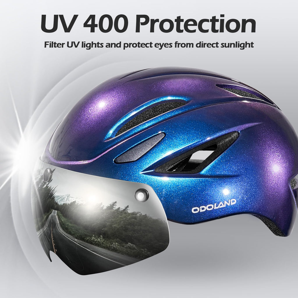 Bike Helmet with Magnetic Visor