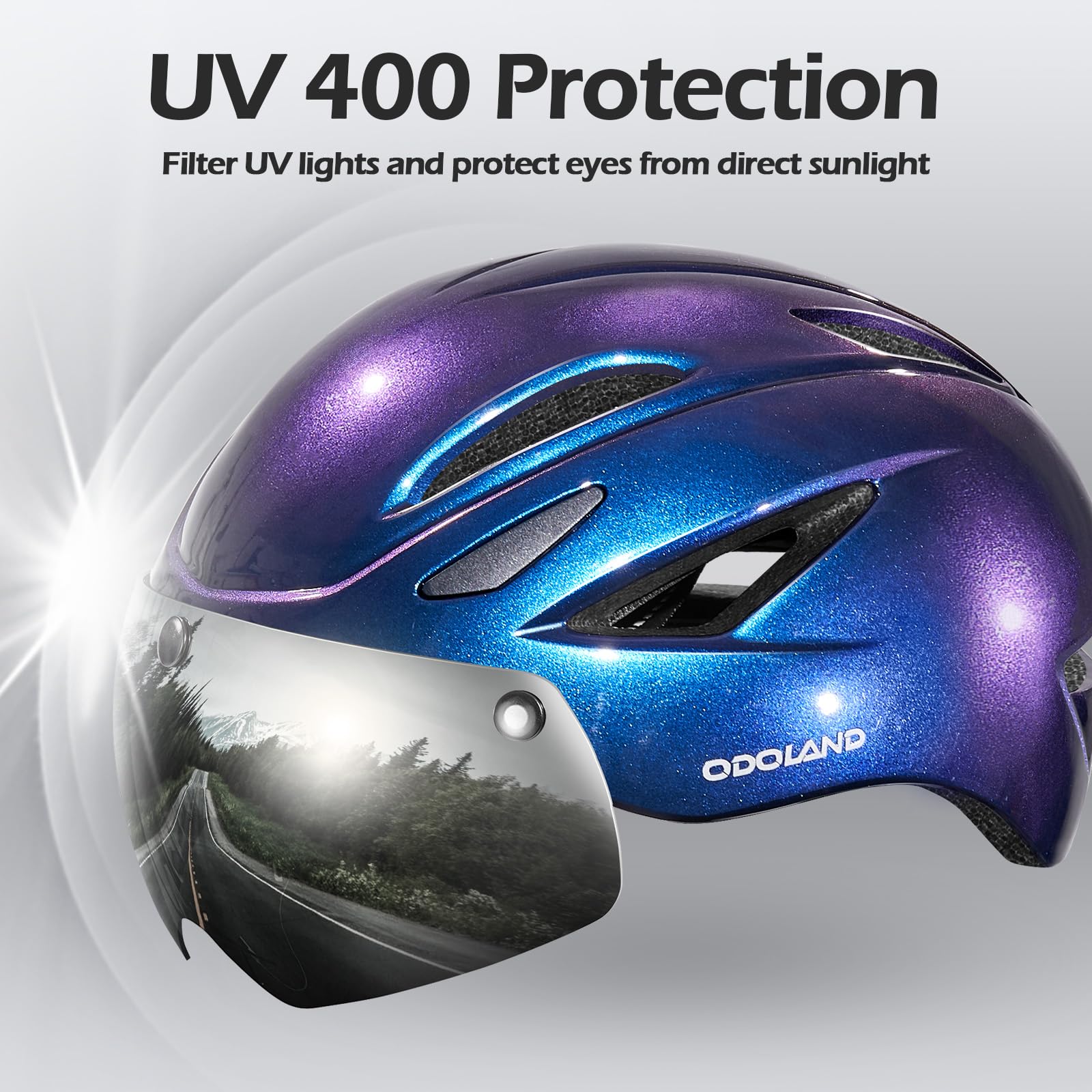 Bike Helmet with Magnetic Visor