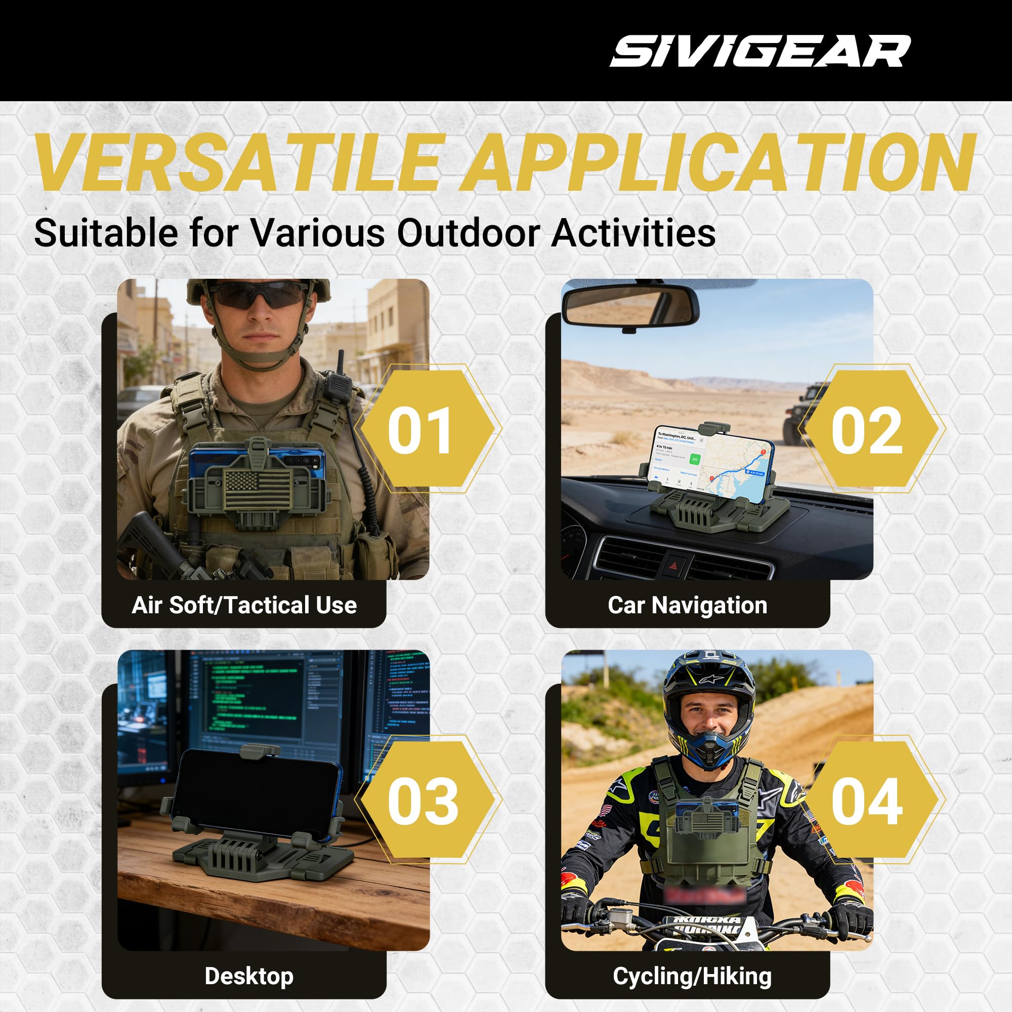 Tactical MOLLE Phone Holder