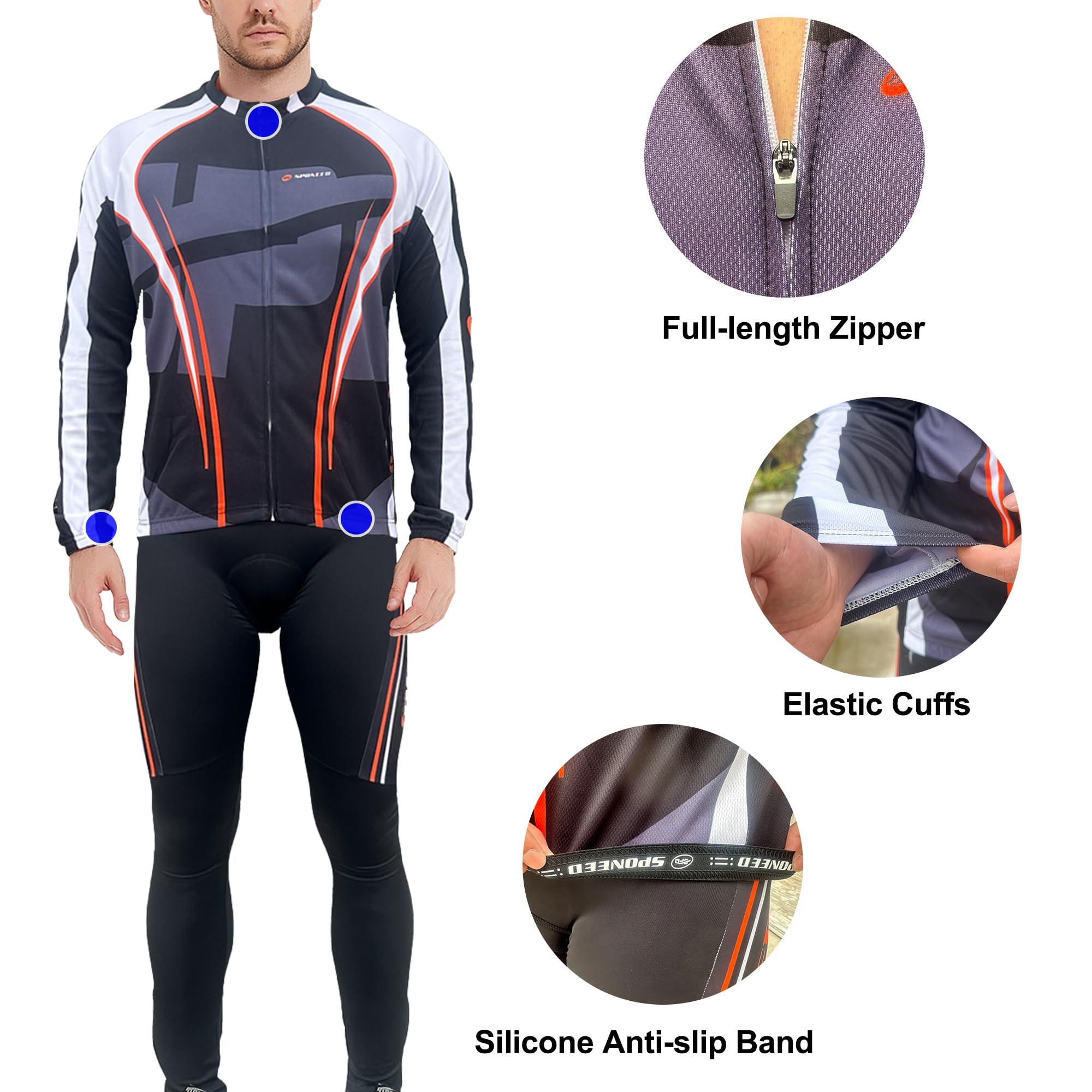 Men's Long Sleeve Cycling Set