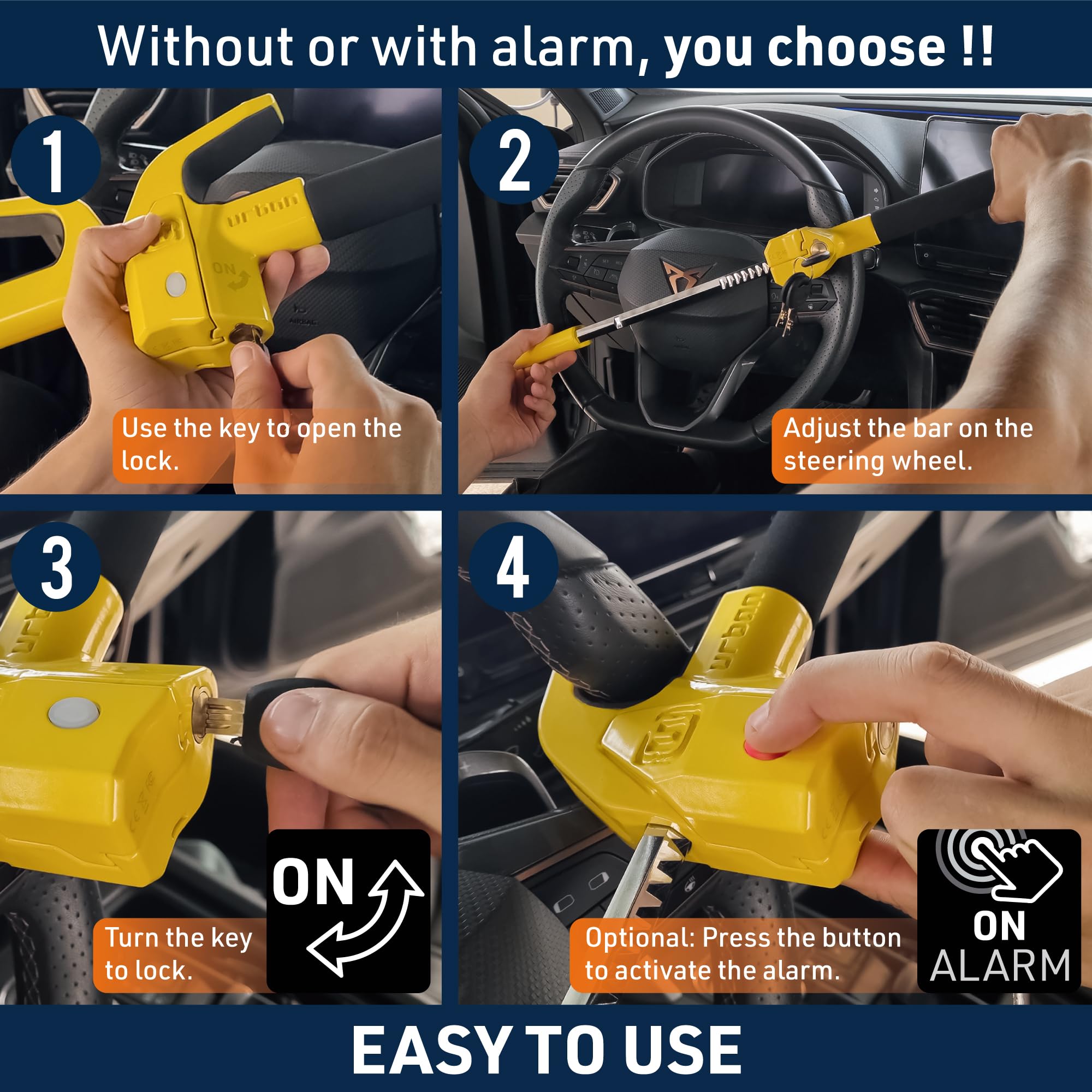 Steering Wheel Lock Alarm