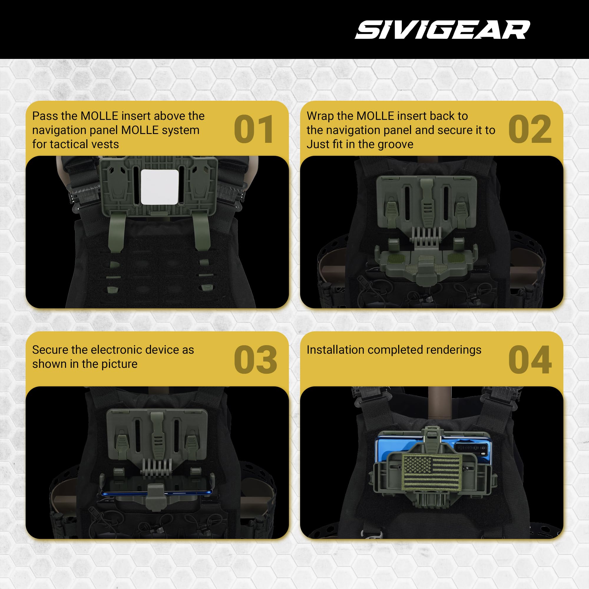 Tactical MOLLE Phone Holder