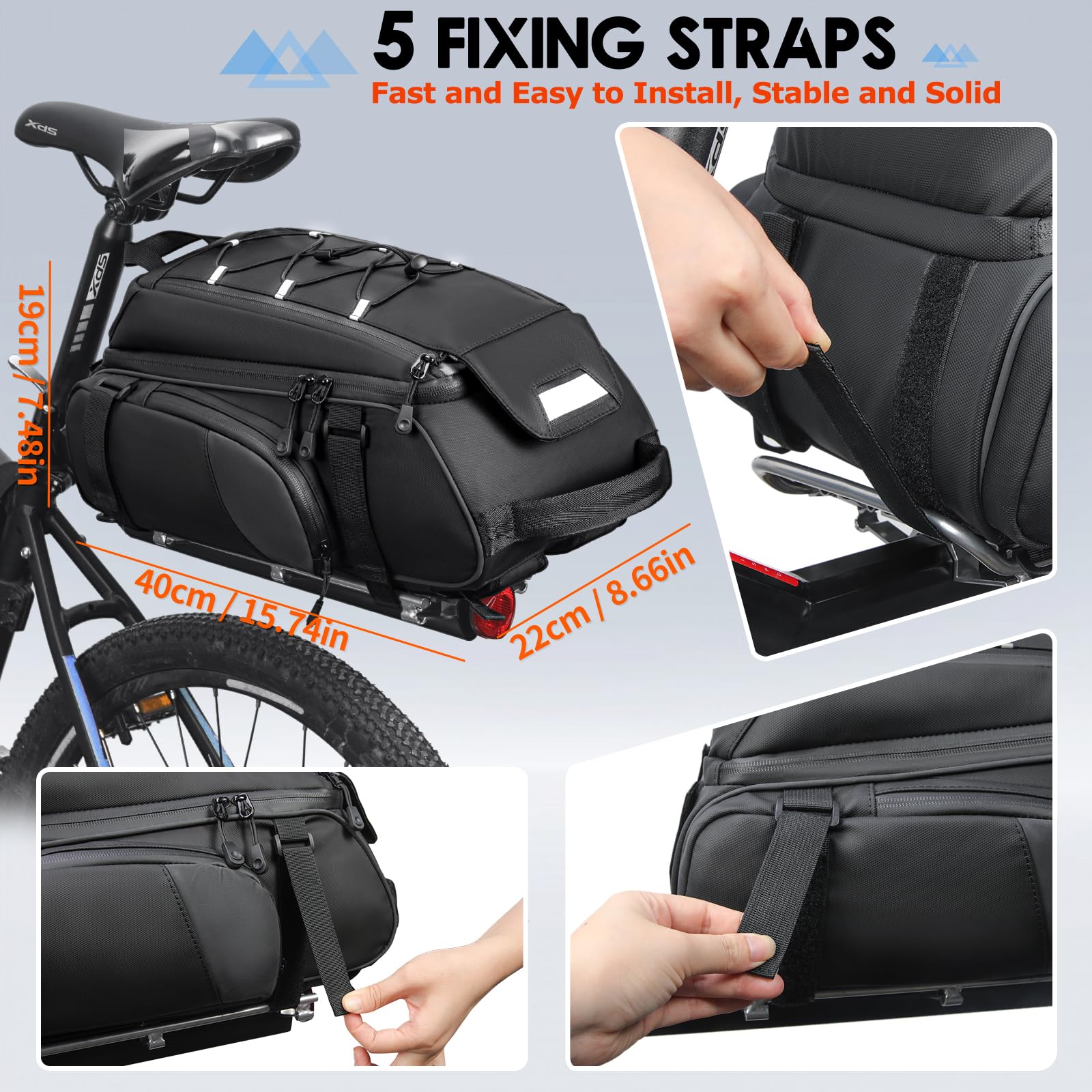 Waterproof Bike Rack Bag