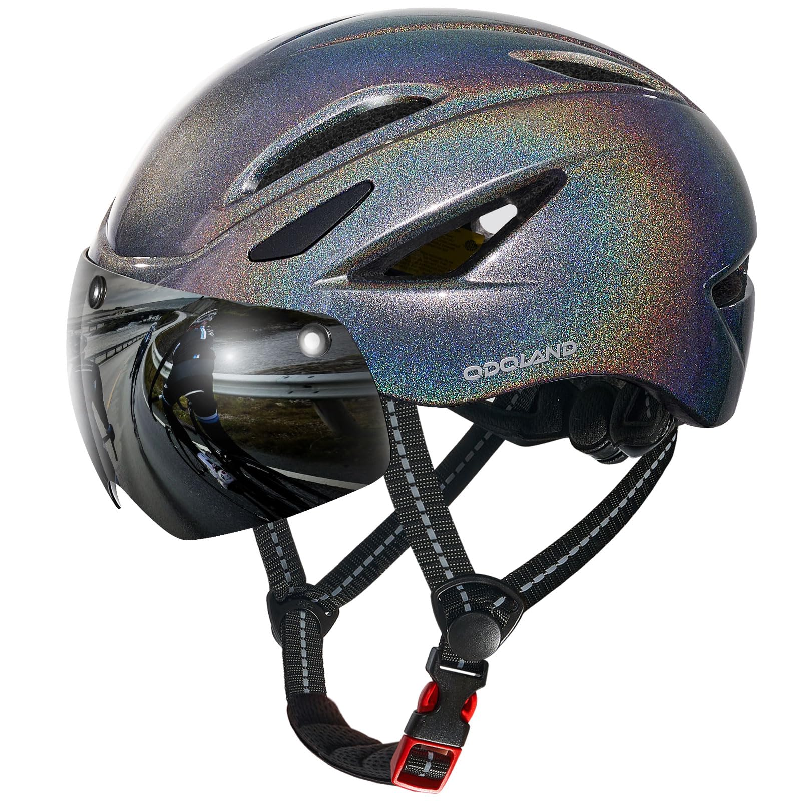 Bike Helmet with Magnetic Visor
