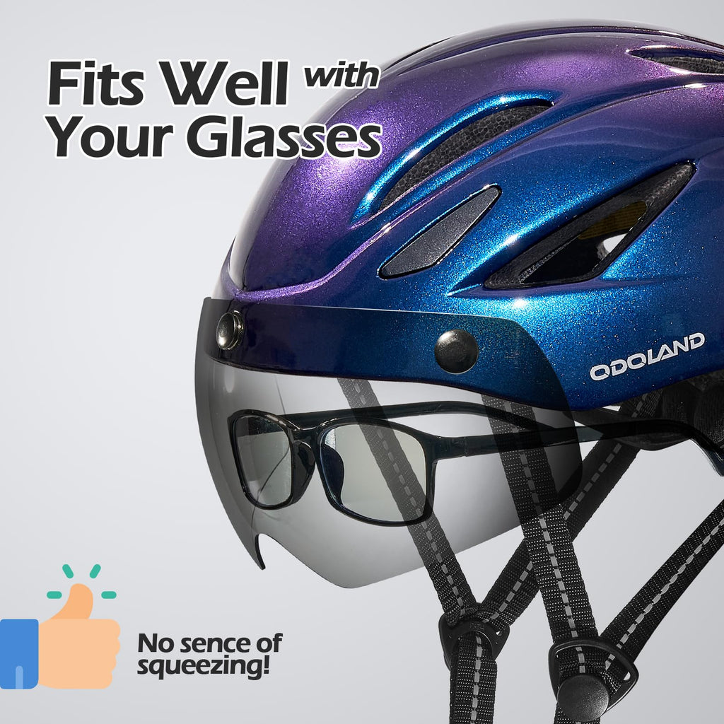 Bike Helmet with Magnetic Visor