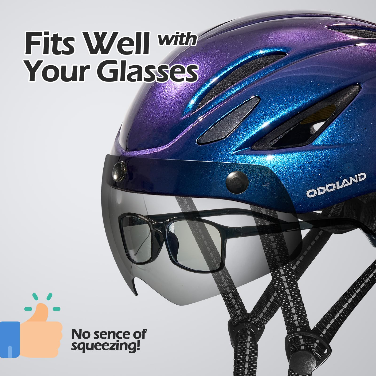 Bike Helmet with Magnetic Visor