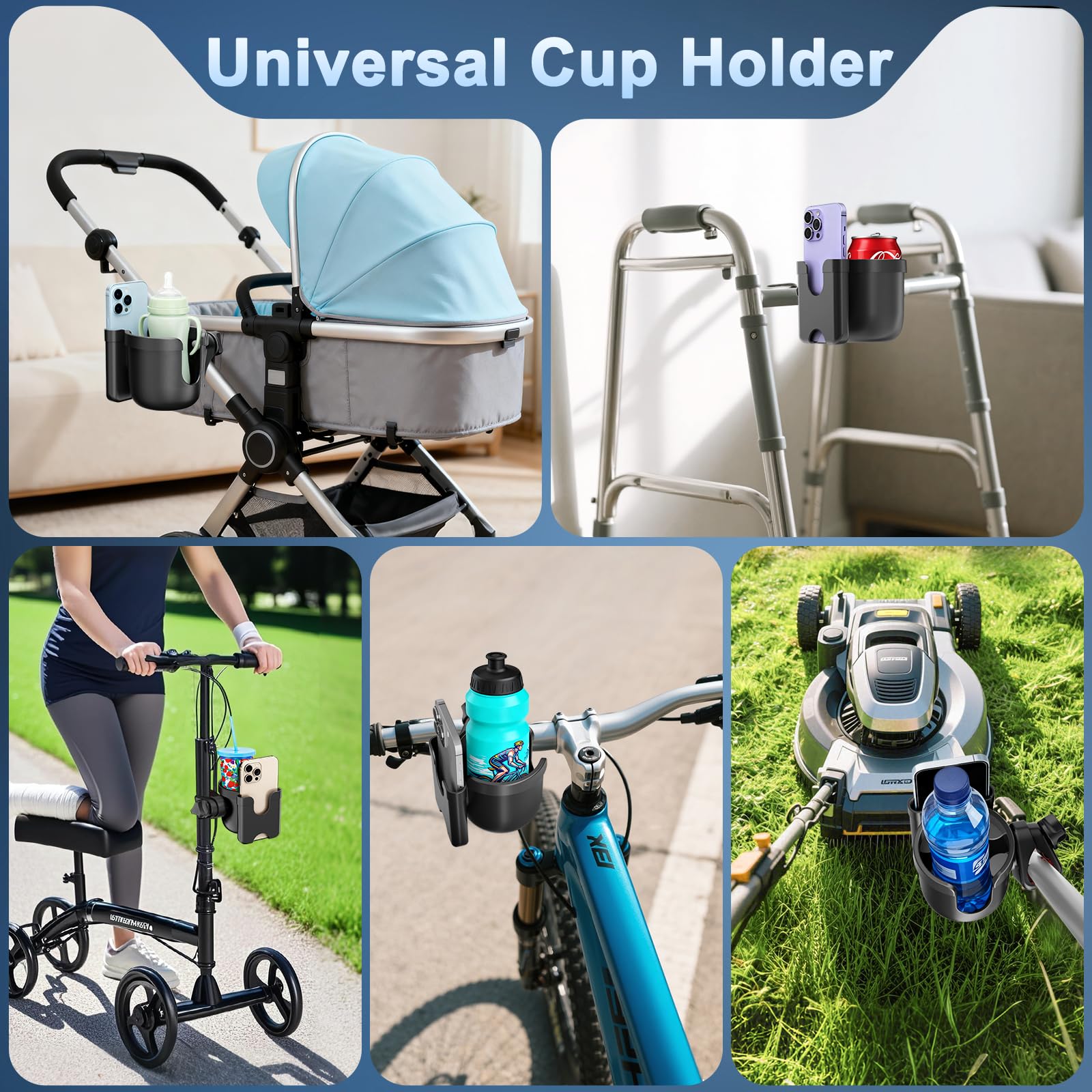 Cup Holder with Phone Mount